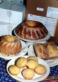 A selection of lemon cakes