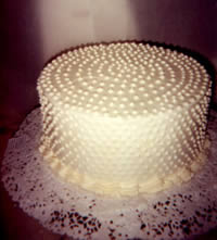 Swiss Dot Wedding Cake